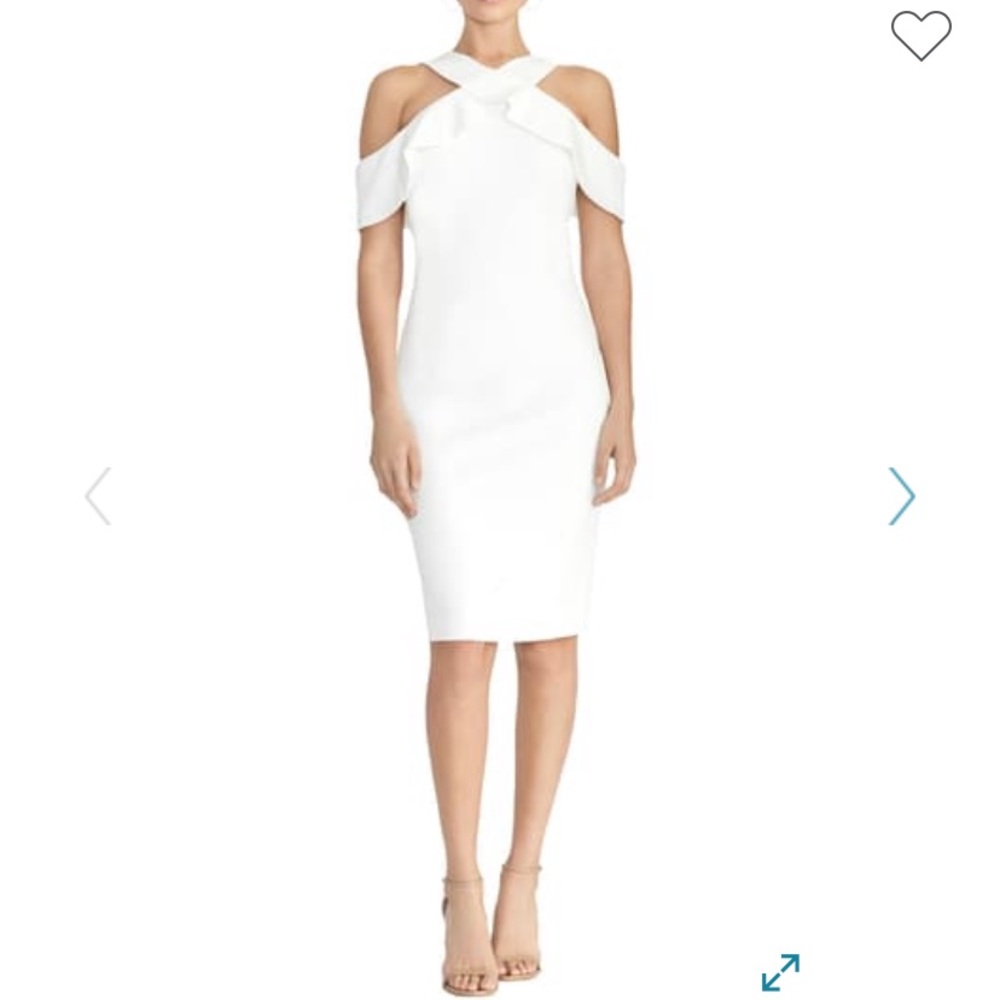 Rachel Roy Cold Shoulder Crepe Scuba Dress